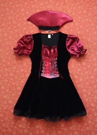 Продаю! розмір xl, жіноче карнавальне плаття пірат, драгула, хелловін, wicked, б/у.
