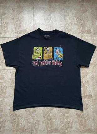 Футболка vintage ed edd n eddie cartoon network big logo movie tee