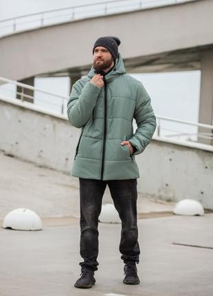 Куртка мужская зимняя удлиненная8 фото