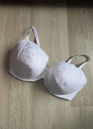🍒 белый бюст бюстгальтер лифчик на тонком параллели m&s 95f