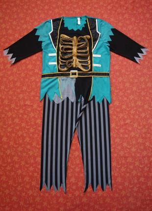 Продаю! размер l, мужской карнавальный костюм пират, зомби, хеллоуин, halloween, george, б/у.