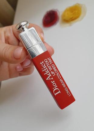 Стійкий тінт для губ dior addict lip tattoo tint - 6612 фото