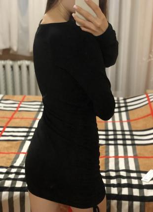 Черное платье на завязках по бокам ❤️‍🔥3 фото