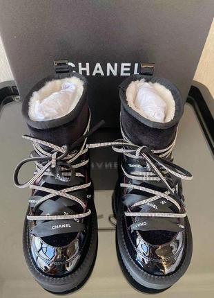 Снігоходи  дутики черевики chanel