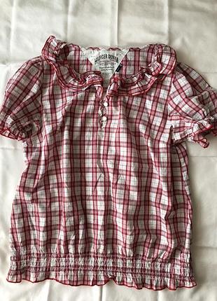 Батистовая блуза tommy hilfiger. оверсайз. бавовна