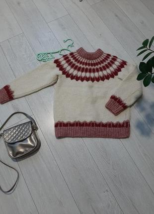 Шерстяний светр ручної роботи