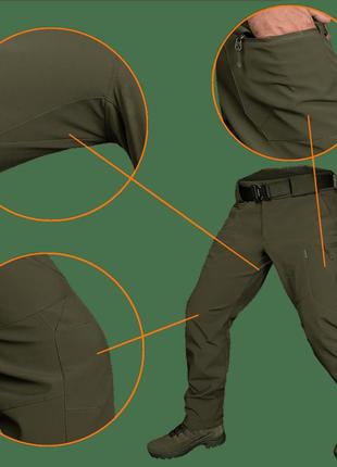 Штани тактичні зносостійкі демісезонні для силових структур softshell mesh олива (7307), xl ku-224 фото