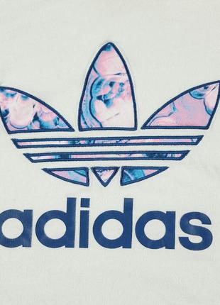 Хлопковая футболка топ с логотипом от adidas2 фото