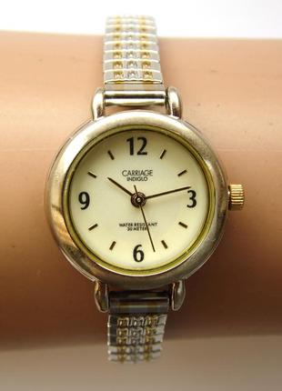 Carriage by timex часы из сша браслет twist-o-flex wr30m indiglo1 фото