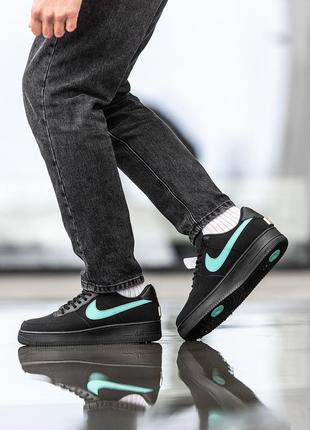 Кросівки жіночі nike air force 1 low x tiffany & co, кроссовки женские найк2 фото