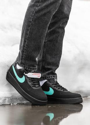 Кросівки жіночі nike air force 1 low x tiffany & co, кроссовки женские найк6 фото