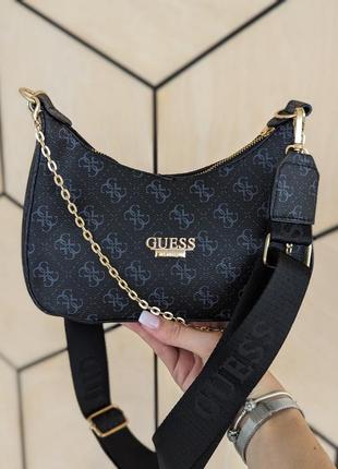 Сумка стразами guess bagget