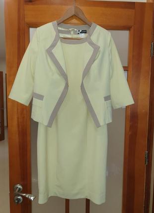 Костюм платье с пиджаком class 38 размер2 фото