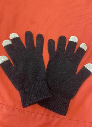 Трикотажні рукавиці1 фото