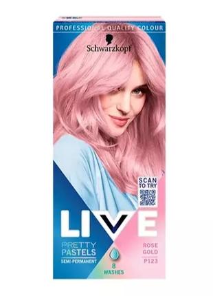 Фарба для волосся schwarzkopf live ultra brights rose gold