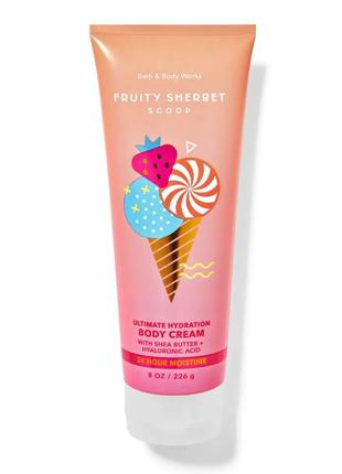 Крем для тела bath & body works fruity sherbet scoop body cream 226 г1 фото