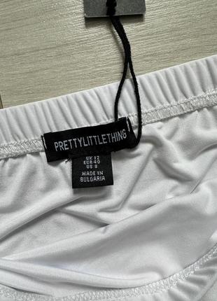 Белая облегающая базовая мини-юбка с низкой посадкой prettylittlething5 фото