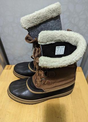 Sorel waterproof - зимние водонепроницаемые ботинки сапоги снегохода6 фото