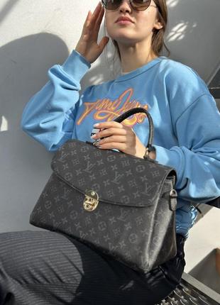 Черная сумка портфель в стиле louis vuitton1 фото