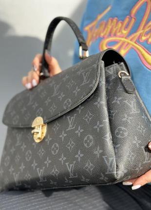 Черная сумка портфель в стиле louis vuitton3 фото