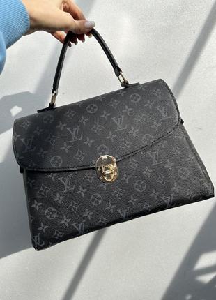 Черная сумка портфель в стиле louis vuitton5 фото