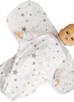 Набір для новонароджених: матрац-позиціонер з наволочкою + ортопедична подушечка + пелюшка-кокон для дитини5 фото