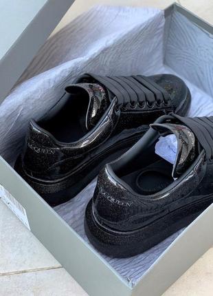 Кроссовки женские alexander mcqueen galaxy "черные" (александр маккуин ...