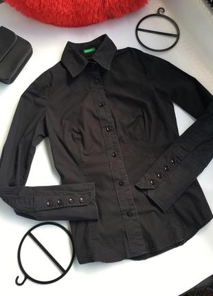 Черная базовая рубашка2 фото