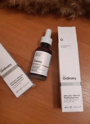 Кислотный пилинг для лица
the ordinary aha 30% + bha 2% peeling solution