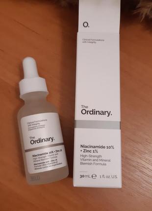 Сироватка для обличчя
the ordinary niacinamide 10% + zinc pca 1%