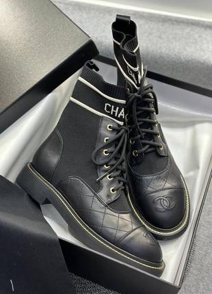 Чоботи у стилі chanel lux