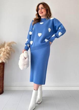 Женский костюм двуйка юбка кофта, теплый костюм,женский костюм двойка и кофта,...