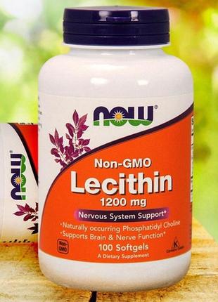 Лецитин соєвий, 1200 мг, сша, 100/200 капсул, лецетин, лицетин, лицитин2 фото