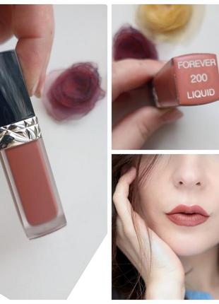 Рідка помада dior rouge forever liquid # 200