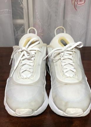 Кросовки спортивны nike air белые сетка 7