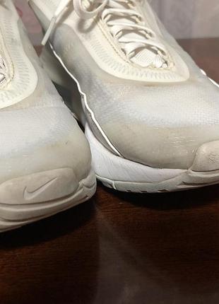 Кросовки спортивны nike air белые сетка 6