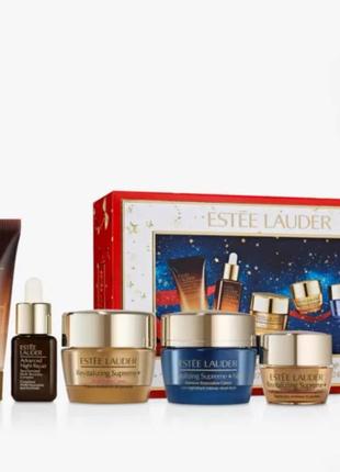 Набор estée lauder по уходу glow non stop repair and hydrate 24/7 skincare gift set