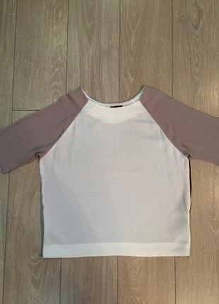 Блуза комбинированная размер 8-10 topshop4 фото
