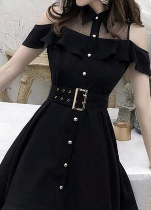 Черное платье blingor black dress
