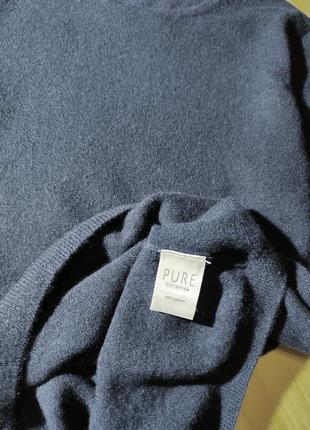 Pure cashmere роскошный темно-синий свитер из 100% кашемира5 фото