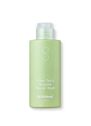 Пудра ензимна для вмивання з ароматом матчі by wishtrend green tea enzyme powder wash5 фото