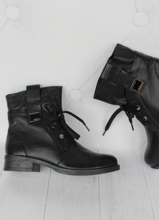 Зимові шкіряні чоботи, сапоги, черевики, ботинки 40 розміру3 фото