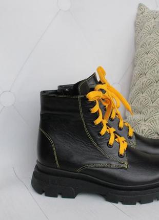 Зимние кожаные ботинки, сапоги 38, 39 размера3 фото