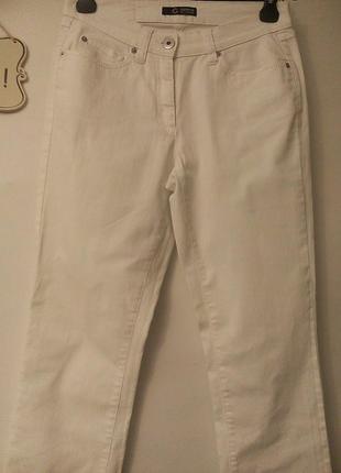 Базовые идеальные  белые прямые джинсы р10 средняя посадка3 фото