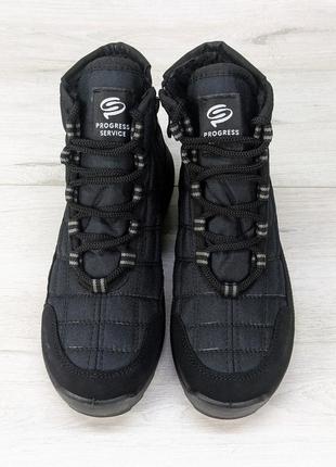Ботинки зимние подростковые черные плащевка progress 52466 фото