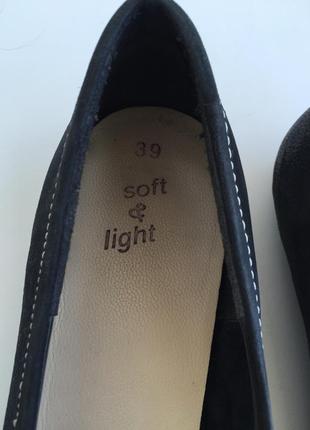 Кожаные туфли балетки soft & light 39 р. натуральная кожа7 фото