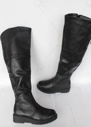 Зимние кожаные ботинки, сапоги, ботфорты 36 размера