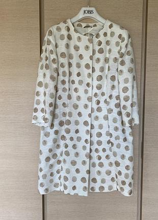 Тренч эксклюзив льняной премиум линия max mara размер l