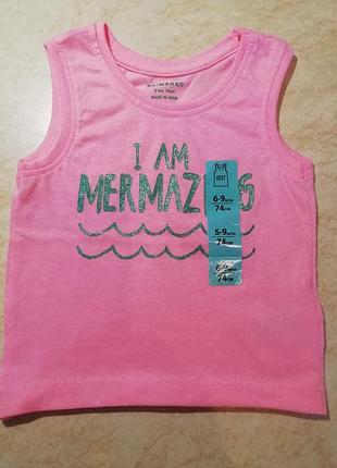 Маечка primark р.74(6-9месяцев)