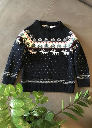 Новорічний светр з оленями next